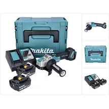 Makita DGA 521 RFX1J inkl. 2 x 3,0 Ah + Ladegerät + Makpac