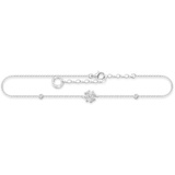 Thomas Sabo Damen Fußkette Kleeblatt Zirkonia 925 Sterlingsilber AK0023-051-14-L27v