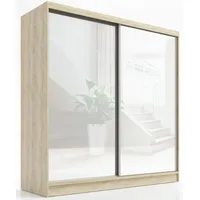 a&j möbelland Schwebetürenschrank Ivar 200 x 215 x 59,5 cm Braun