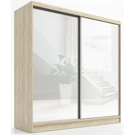 a&j möbelland Schwebetürenschrank Ivar 200 x 215 x 59,5 cm Braun