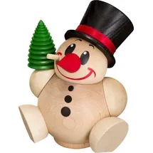 Seiffener Volkskunst eG Seiffener Volkskunst Kugelräucherfigur Cool-Men mit Baum 11cm