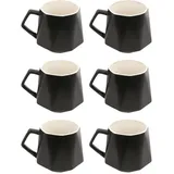 Intirilife Teetasse 0,35 l Schwarz 6 St.