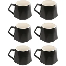 Intirilife Teetasse 0,35 l Schwarz 6 St.