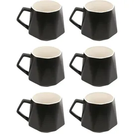 Intirilife Teetasse 0,35 l Schwarz 6 St.
