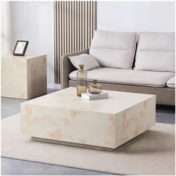 HOME DELUXE Couchtisch Marmor AMIRI XL Sandstein