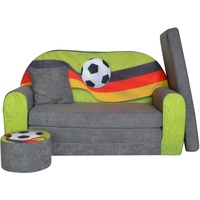 Kindersofa FANZONE Football DE Kinderzimmersofa zum Aufklappen FORTISLINE