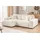 s-style möbel Ecksofa Plüschcord 4-Sitzer Beige
