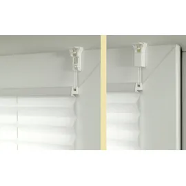 GARDINIA Plissee Bella Blätter 60 x 130 cm weiß