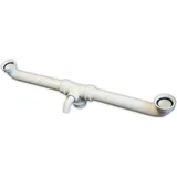 tecuro Ablaufverbindung für Doppel-spülbecken1 1/2 Zoll Rohr 40 mm, extra lang 570 mm, -