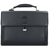 Piquadro Modus Aktentasche Leder 41 cm Laptopfach black