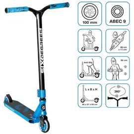 authentic sports & toys Alu Stuntscooter blau