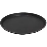 APS Tablett „Gastro“, Serviertablett, rund, schwarz