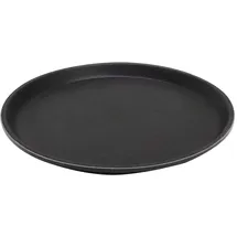 APS Tablett „Gastro“, Serviertablett, rund, schwarz