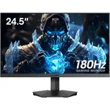 KOORUI Gaming Monitor, 24.5 Zoll PC Monitor Full HD Rahmenlos Bildschirm, HDMI 144Hz, DisplayPort 180Hz, (1ms, VA, Eye-Care, 1920 x 1080, Adpitive Sync, VESA 75x75)