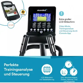 Skandika Crosstrainer CardioCross Carbon Champ mit Matte