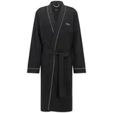 Boss Black Herren Bademantel schwarz Baumwolle & Mix unifarben, schwarz, NOS
