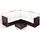vidaXL Garten-Lounge-Set 4-tlg. braun