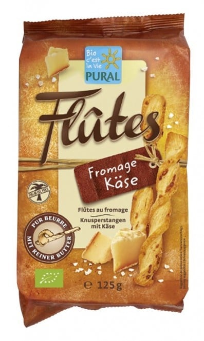 Pural Flutes mit Käse bio