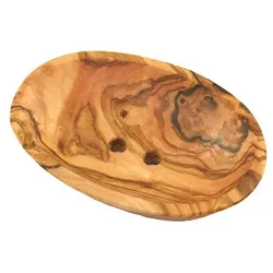 Seifenschale oval, mini aus Olivenholz