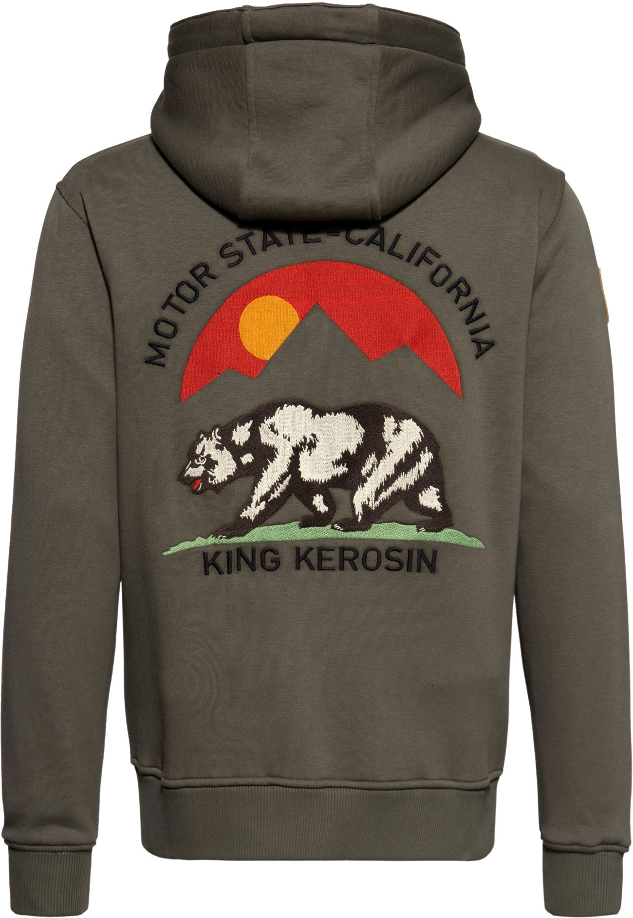 King Kerosin Motor Gear - Motor State California, Sweat à capuch - Marron - L