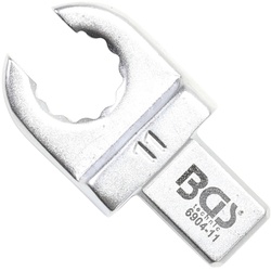 BGS 6904-11 Einsteck-Ringschlüssel offen 11mm für Aufnahme 9 x 12mm