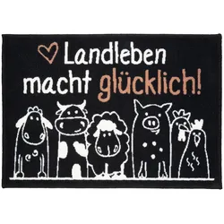 Fußmatte rechteckig "Landleben macht glücklich" von Gilde
