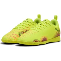 Puma Future 8 Play It Jr IN Kinder black/white/sun struck 38,5
