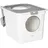 PawHut Katzentoilette mit Deckel 44 x 55 x 39 cm Grau/Weiß