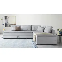 Home Affaire Ecksofa Cord 3-Sitzer Grau