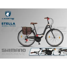 licorne bike gmbh Stella Plus 28 Zoll RH 0 cm Unisex schwarz