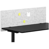 linovum Wandpaneel vilz grosses Akustikpaneel aus Filz 110x55x1,8 cm - Akustikplatte, Aus 100% recyceltem PET grau