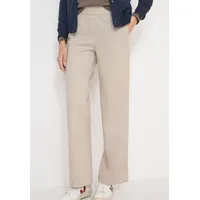 Cecil Style NEELE Wide Leg Hose Desert Beige Melange XXL 32