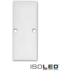 ISOLED Zubehör für Profil HIDE DOUBLE - Aluminium-Endkappe EC90 inkl. Schrauben, Weiß RAL 9003 ISO-114831
