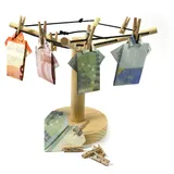 Frau Wundervoll Frau WUNDERVoll® GELDGESCHENK WÄSCHESPINNE/Verpackung, Hochzeit, Hochzeitsgeschenk, Geldverpackung, Geschenkverpackung, Geschenkidee, Holztruhe