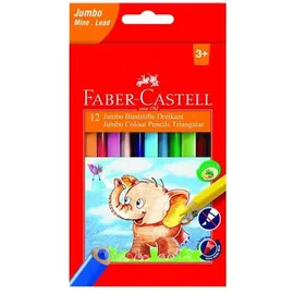 Faber-Castell Buntstifte dreikant Jumbo 5.4mm 12er Karton