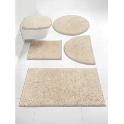 Badematte GRUND Gr. 2, beige (natur), rechteckig (60cm x 60cm),, Badematten