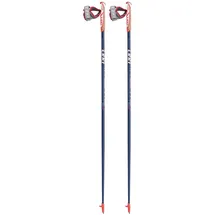 Leki Nordic Walking Stock weiss neonrot - blau