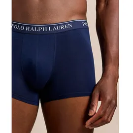 Ralph Lauren Boxershorts einfarbig marineblau M 5er Pack