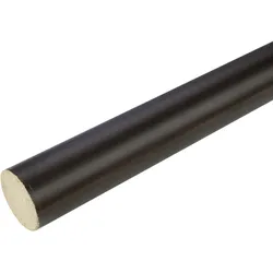 Gardinenstange LIEDECO Gr. 4, braun (nussbaum), L:240cm, Holzwerkstoff, Gardinenstangen, Holzstab