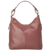 Samantha look Henkeltasche, echt Leder, Made in Italy rosa