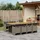 vidaXL Garten-Essgruppe 9-tlg. Grau