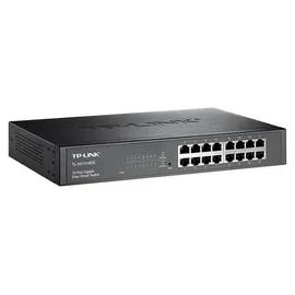 TP-Link TL-SG1016DE Managed L2 Gigabit Ethernet (10/100/1000), Vollduplex, Rack-Einbau - Schwarz