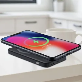 ideoon MagSafe Powerbank 5000 mAh, 15W Qi - Hochwertige kompakte Wireless Power Bank – Schnelles Laden Quick Charge für iPhone & Android – Mobiler