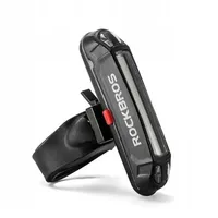 ROCKBROS A54BK Fahrrad-Rückleuchte mit Micro-USB-zu-USB-A-Kabel - Schwarz