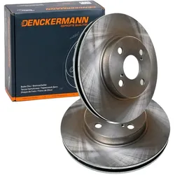 2x Denckermann Bremsscheiben 255mm Belüftet Vorne Passend Für Toyota Corolla Pri: Bremsscheibe Byd: F33501102 Byd: F33501159 Geely: 1061001091 Geely:
