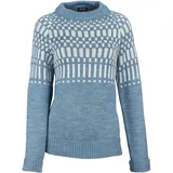 Bergans Damen Nordmarka Merino Pullover - Weiß,Hellblau - XL