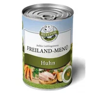 Bellfor Hundefutter Nass mit Huhn - Getreidefrei Freiland-Menü Futter 400 g