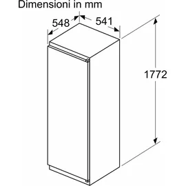 Bosch Serie 2 KIR81NSE0 Einbaukühlschrank (310 l, 1772 mm hoch)