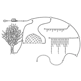 StarTrading System 24 LED-Lichterkette Extra 10m koppelbar ohne Trafo Erweiterung