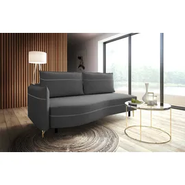 exxpo - sofa fashion Schlafcouch 2-Sitzer Silber